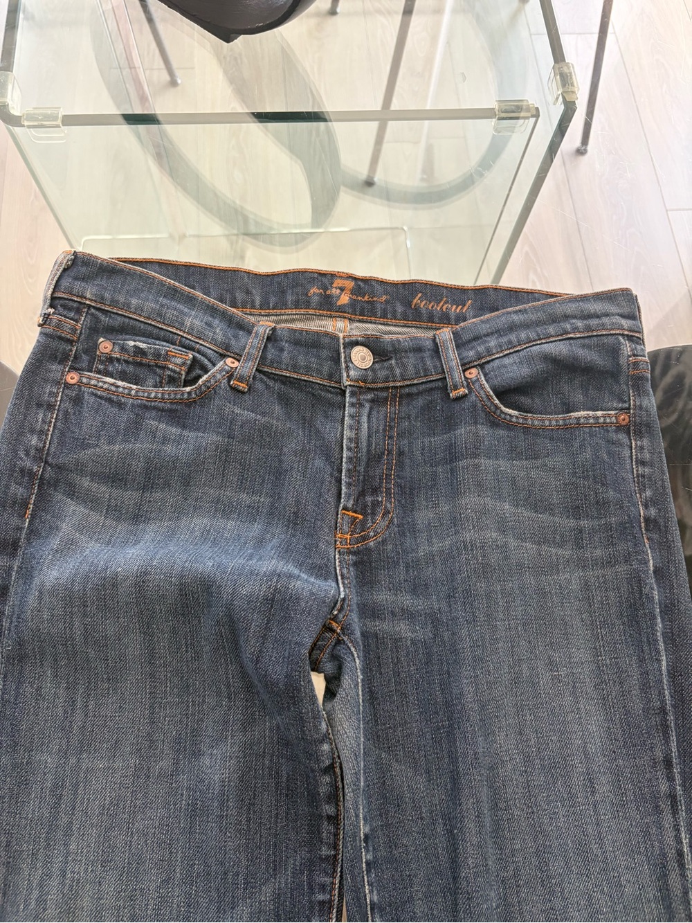 7 For All Mankind Women’s Medium Blue Boot Cut Jeans